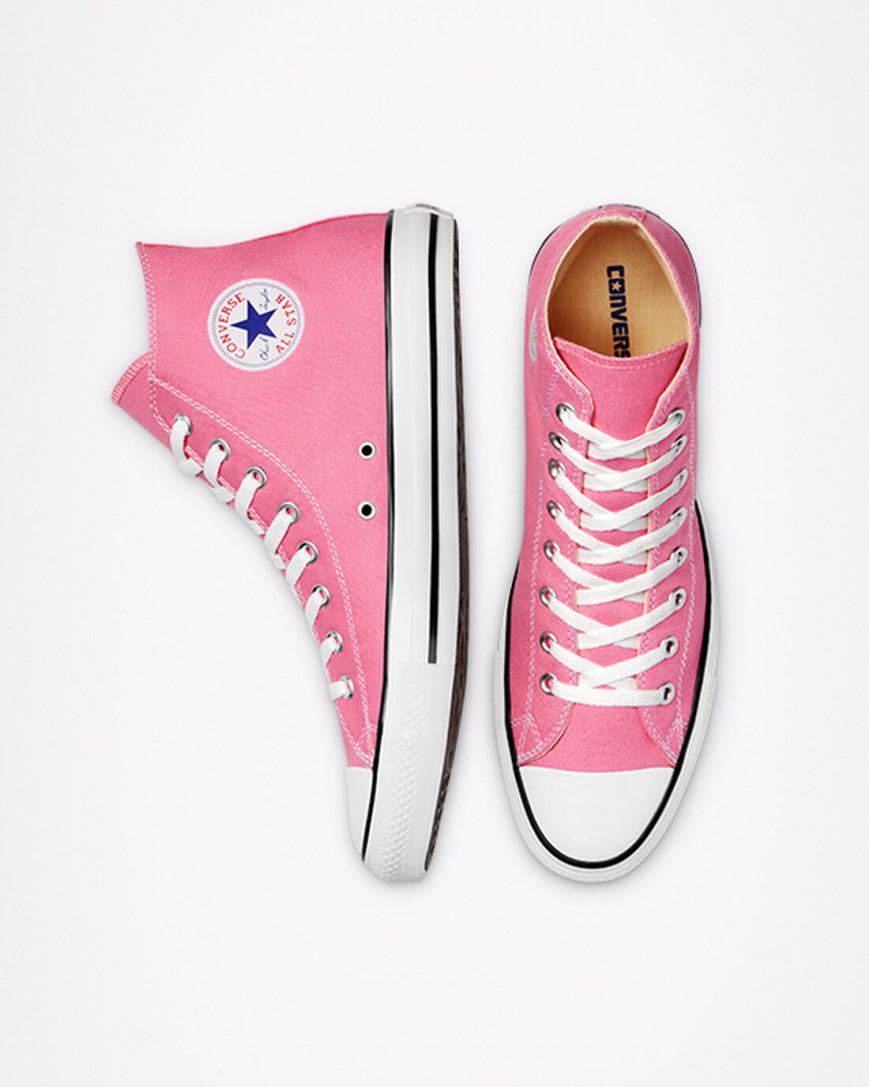 Tenis Converse Chuck Taylor All Star Classicos Cano Alto Masculino Rosa | PT J0514P8